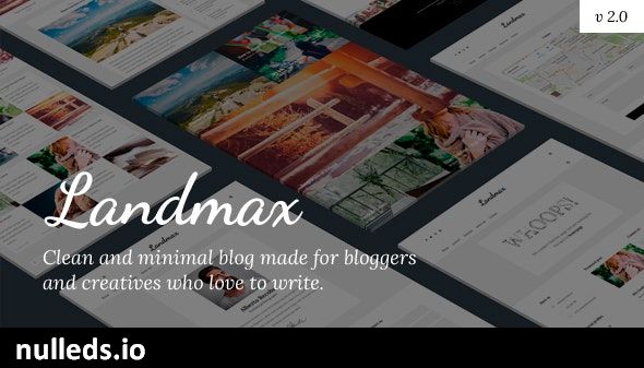 Landmax WP - Minimal Blog Theme