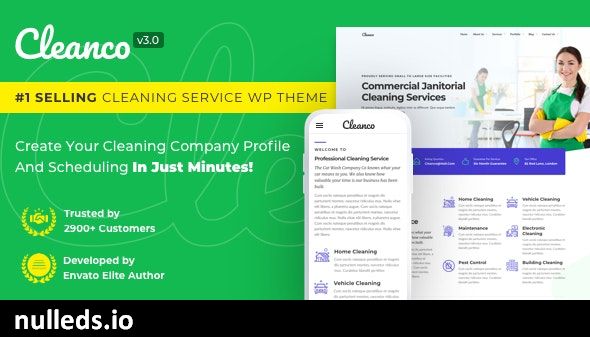 Cleanco 3.0 - Cleaning Service Company WordPress Theme