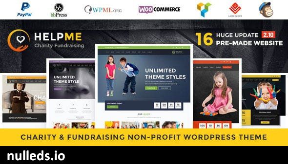 HelpMe - Nonprofit Charity WordPress Theme