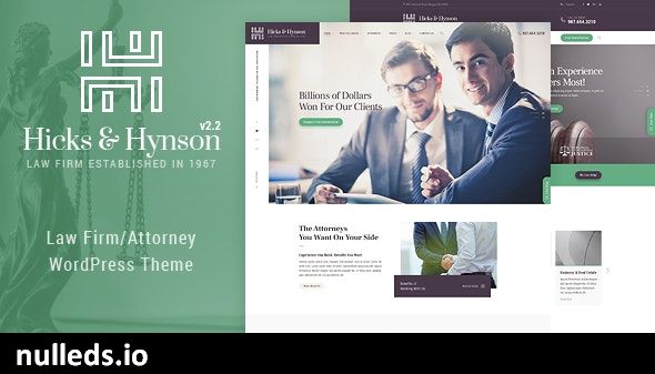 Hicks & Hynson - Law Firm/Attorney  WordPress Theme