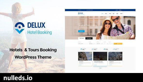 Delux - Online Hotel Booking WordPress Theme