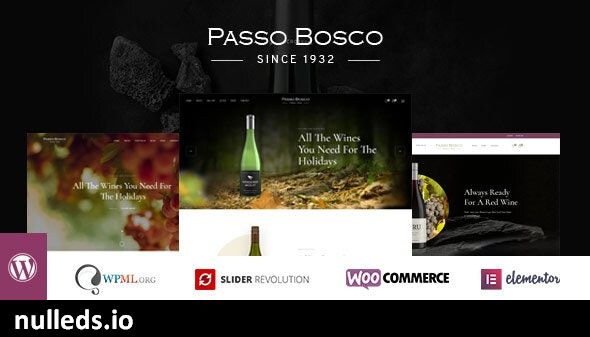 Passo Bosco - Wine & Vineyard WordPress Theme