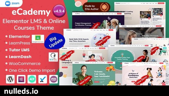 v6.4 eCademy - Premium Education LMS, Online Courses & Training WordPress Theme