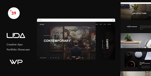 Lida - Ajax Portfolio WordPress Theme