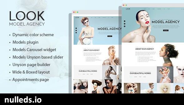 Look - fashion and model portfolio WordPress theme