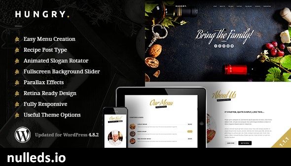 Hungry | A WordPress One Page Restaurant Theme