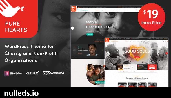 Pure Hearts - Charity & Nonprofit WordPress Theme