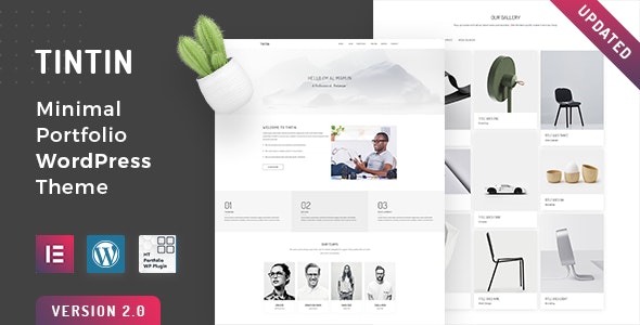 Tintin - Personal Portfolio WordPress Theme