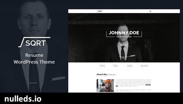 v2.9.4 Squareroot | WordPress Resume Theme