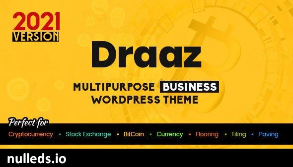 Draaz - Cryptocurrency and Flooring Multipurpose Business WordPress Theme