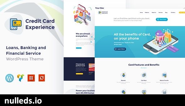 Credit Card Experience | Loan Company and Online Banking WordPress Theme