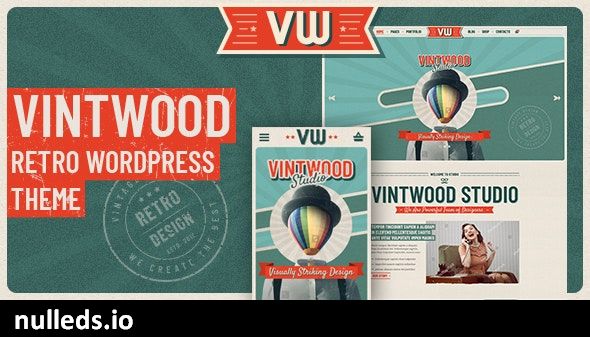 VintWood - a Vintage, Retro WordPress Theme