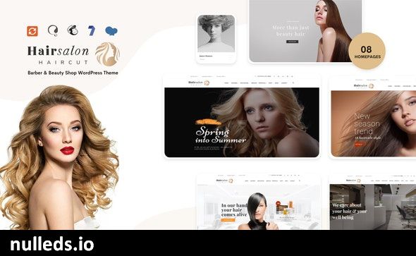 Hair Salon - Barber & Beauty Shop WordPress Theme