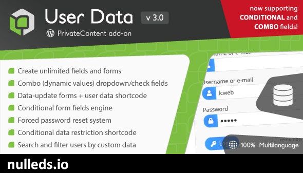 PrivateContent - User Data add-on