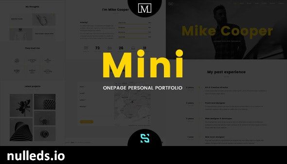 Mini - Onepage Personal Portfolio Theme