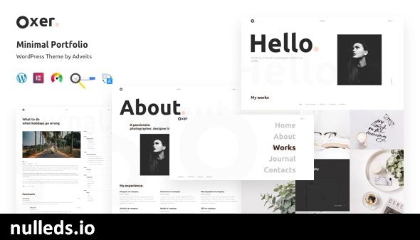 Oxer - Minimal Portfolio WordPress Theme