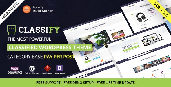 Classify - Classified Ads WordPress Theme