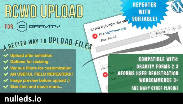 Rcwd Upload for Gravity Forms