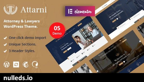 Attarni – Attorney & Lawyers WordPress Theme