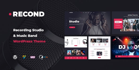 v1.1.7 Recond - Recording Studio & Music Band WordPress Theme