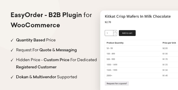 EasyOrder - B2B Plugin for WooCommerce