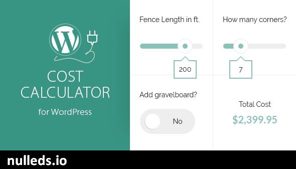 Cost Calculator For WordPress