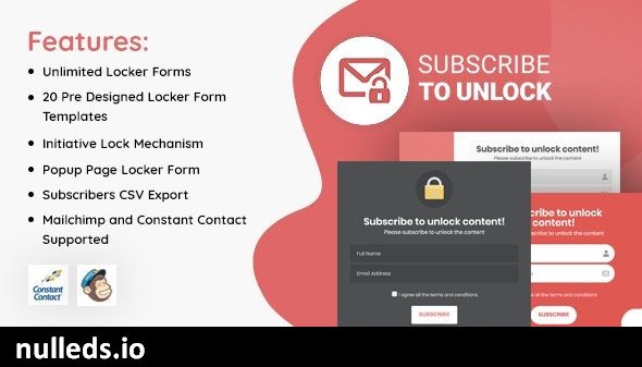 Subscribe to Unlock Opt In Content Locker WordPress Plugin