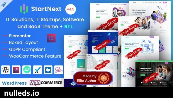 StartNext - IT Business Startup WordPress Theme