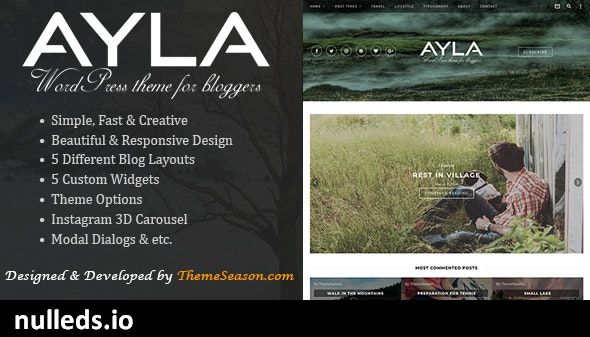 Ayla - Responsive WordPress Blog Theme