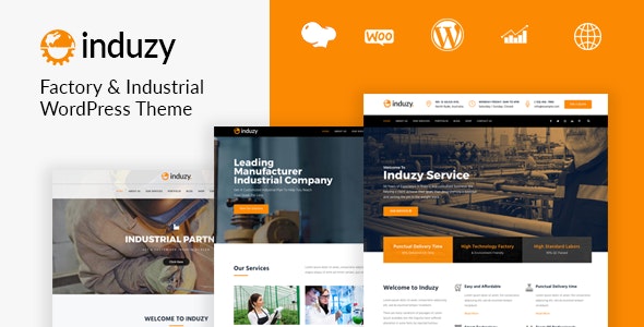 Induzy - Factory & Industrial WordPress Theme