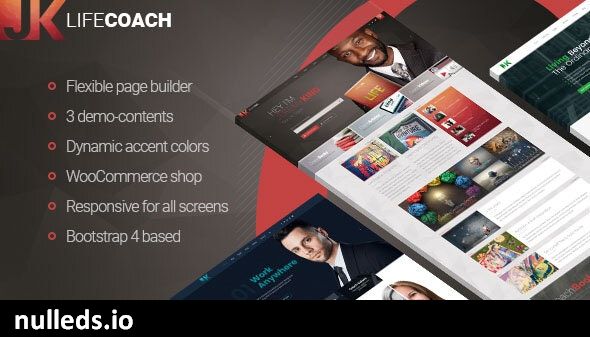 Life Coach - Public Speaker Personal Page WordPress theme