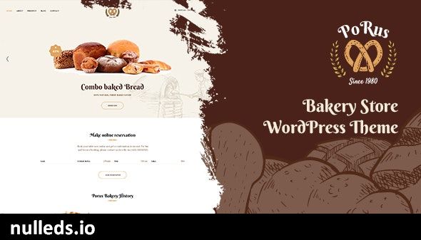 Porus - Bakery Store WordPress Theme