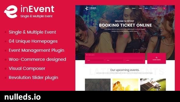 InEvent | Multi-Purpose for Conference Management WordPress Theme