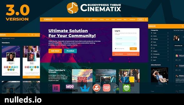 Cinematix - BuddyPress Nouveau Membership Theme