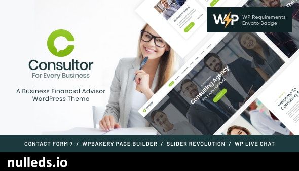 Consultor | A Business Financial Advisor WordPress Theme