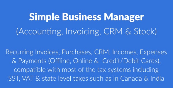 Simple Business Manager - Invoicing Solution