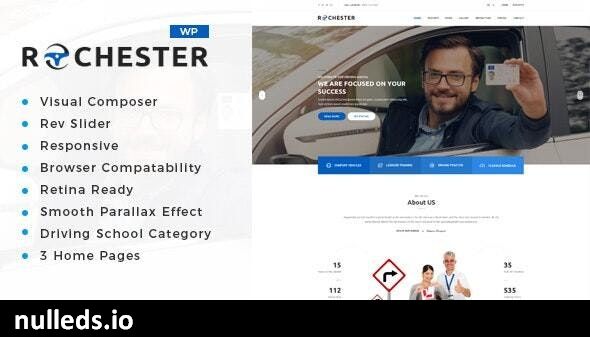 Rochester - Driving School WordPress Theme