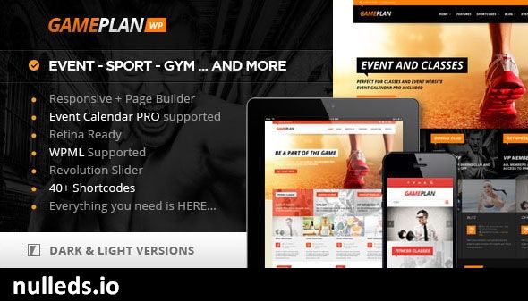 Gameplan - Event and Gym Fitness WordPress Theme