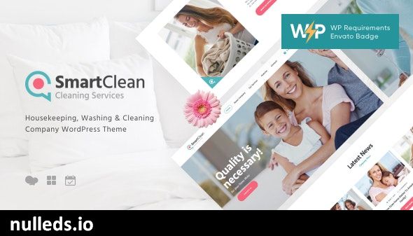 SmartClean | Housekeeping, Washing & Cleaning Company WordPress Theme