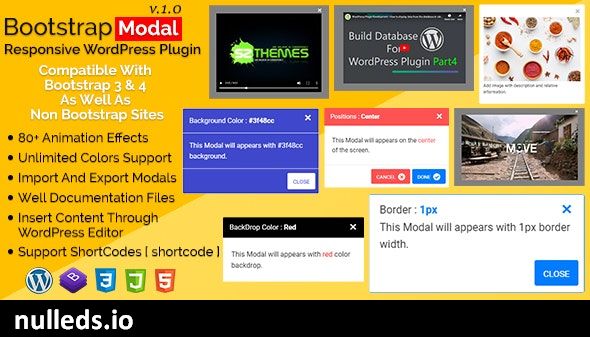 Bootstrap Modal - Responsive WordPress Plugin