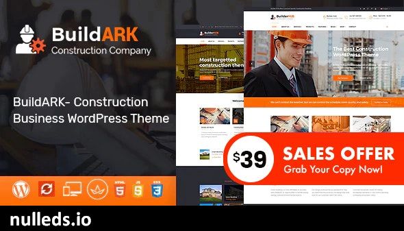 BuildARK- Construction Business WordPress Theme