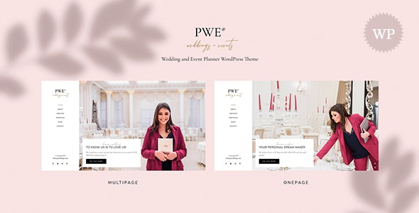 PWE - Wedding and Event Planner WordPress Theme