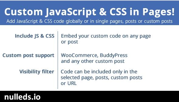 Custom JavaScript & CSS in Pages!