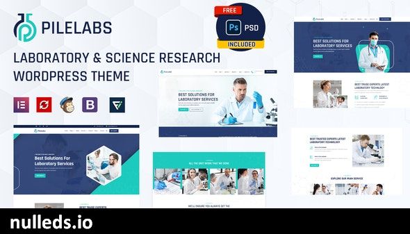 Pilelabs - Laboratory & Science Research WordPress Theme