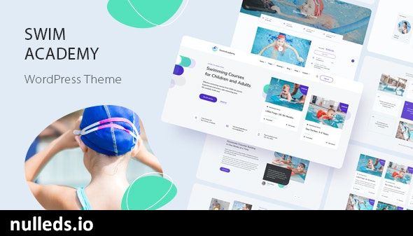 SwimAcademy - Swimming School & Course Booking WordPress Theme