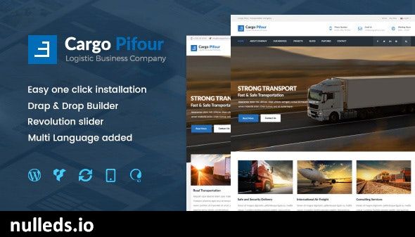 Pifour - Logistic and Transportation WordPress Theme