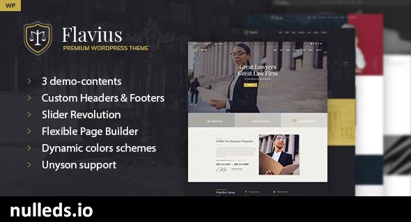 Flavius - Lawyer and Attorney WordPress Theme