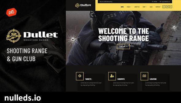 Dullet - Shooting Range & Gun Club Theme