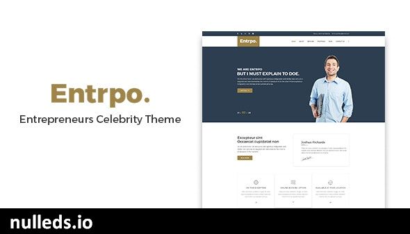 Entrpo - Entrepreneurs Celebrity WrodPress Theme