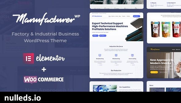 Manufacturer - Factory and Industrial WordPress Theme